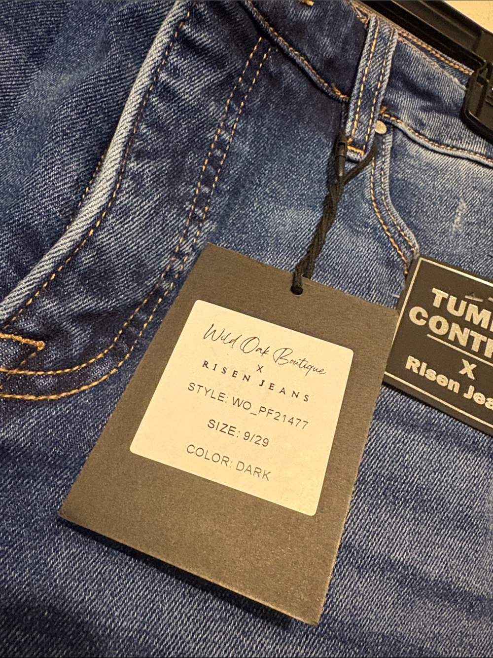 High-Rise Flare Jeans with Raw Hem - Picture 4 of 6